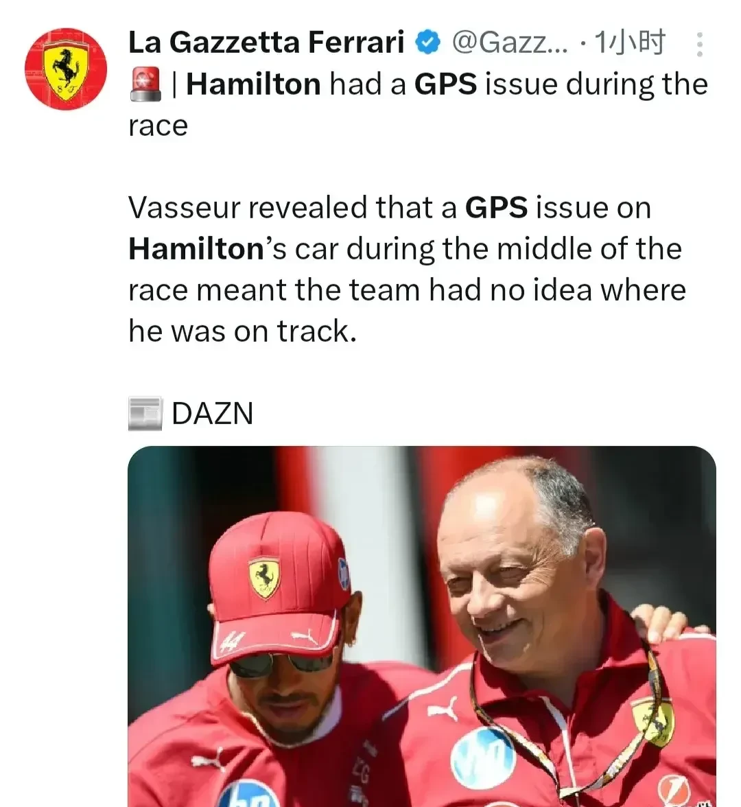 索伯车队险胜威廉姆斯，汉密尔顿统治全场